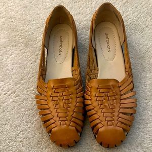 SoftSpots Leather Sandles